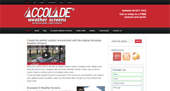 Desktop Screenshot of accoladeweatherscreens.com
