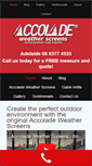 Mobile Screenshot of accoladeweatherscreens.com